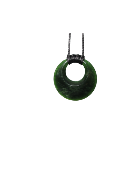 NZ Greenstone Disc 40mm - Wrapped