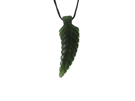 NZ Greenstone Fern 50mm-freeform-Westland Greenstone