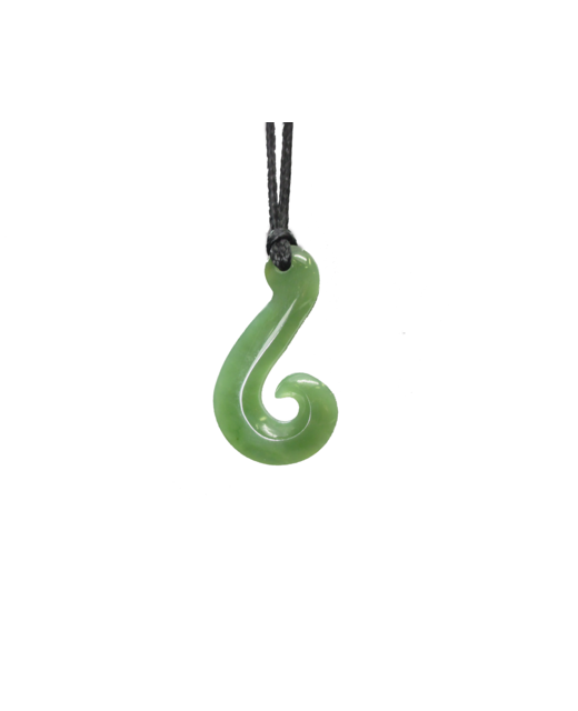 NZ Greenstone Fish Hook 35mm