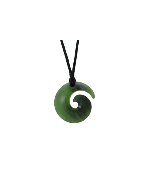 NZ Greenstone Open Koru XSmall 20mm