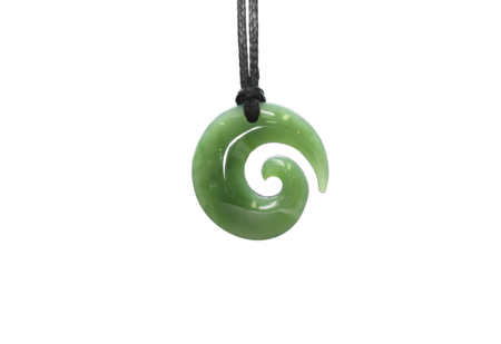 NZ Greenstone Open Koru Small 25mm-koru-Westland Greenstone