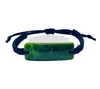 NZ Greenstone Long Bracelet 15mm with Macrame Strap - Adjustable