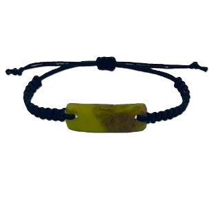 NZ Greenstone Kids Bracelet 12mm with Plaited Strap - Adjustable-bracelet-Westland Greenstone