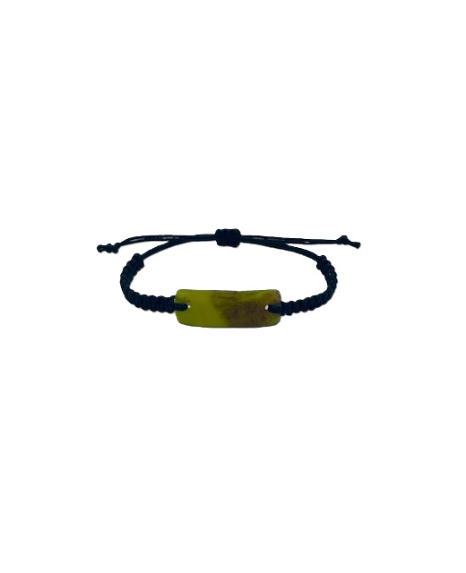 NZ Greenstone Kids Bracelet 12mm with Plaited Strap - Adjustable