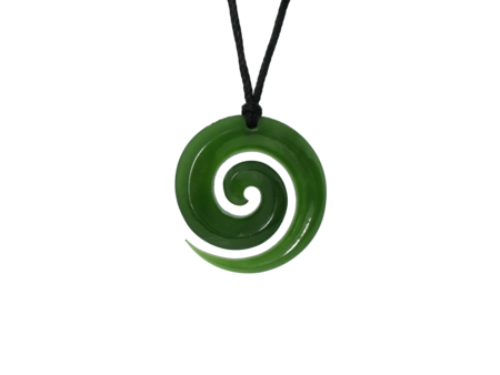 NZ Greenstone Open Koru Medium 32mm-koru-Westland Greenstone