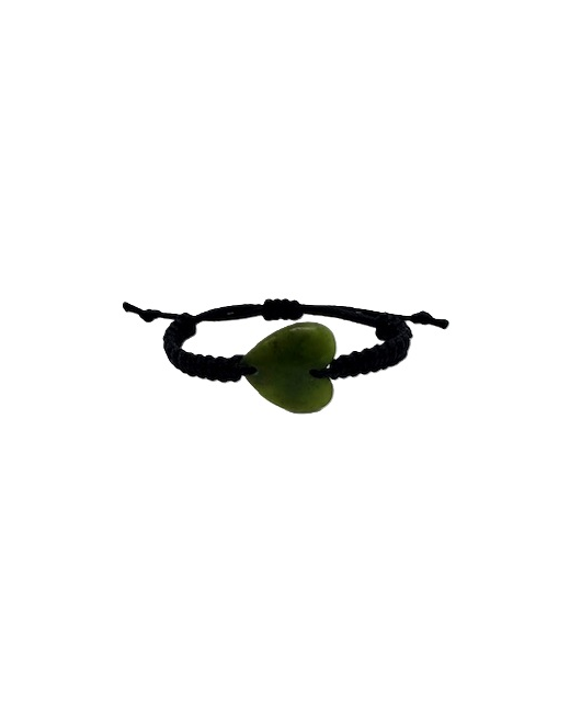 NZO Heart Bracelet 27mm with Macrame Strap - Adjustable