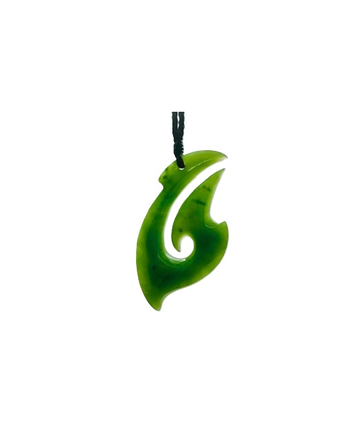 NZ Greenstone Fish Hook 50mm