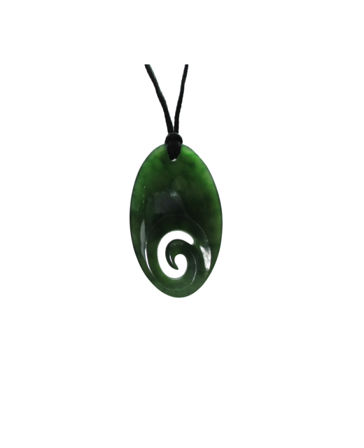 NZ Greenstone Koru Drop 40mm