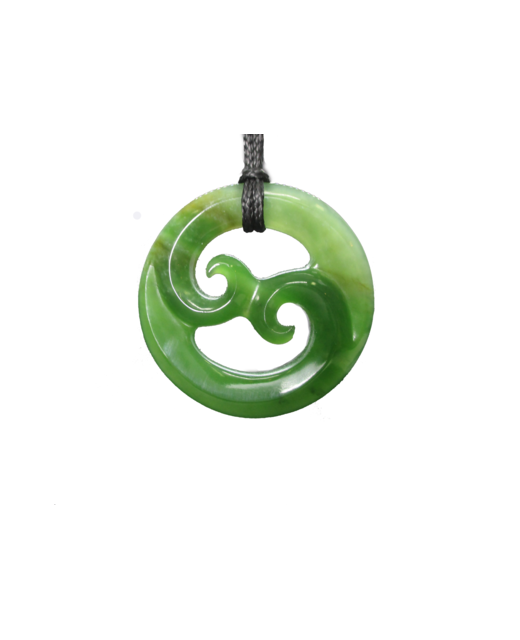 NZ Greenstone Koru Double 40mm