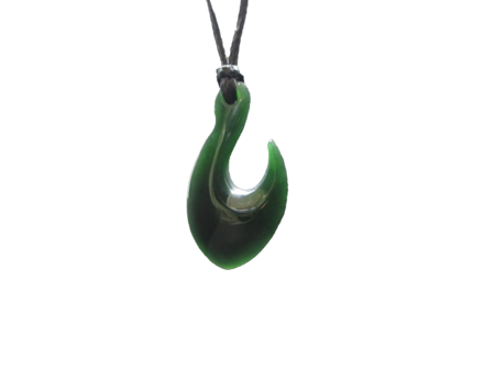 NZ Greenstone Fish Hook 30mm-fish-hook-Westland Greenstone