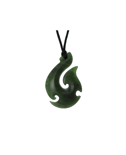 NZ Greenstone Barbed Fish Hook 45mm