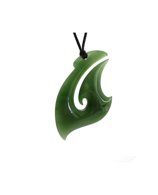 NZ Greenstone Fish Hook 50mm