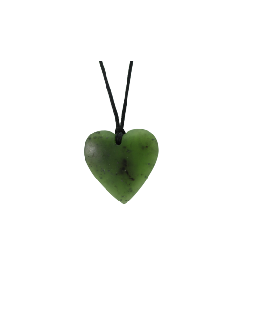 NZ Greenstone Small Heart 27mm 