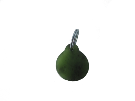 NZ Greenstone Tag for Dog - Disc 33mm-freeform-Westland Greenstone