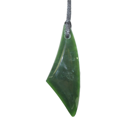 NZ Greenstone Abstract Drop 50mm-freeform-Westland Greenstone