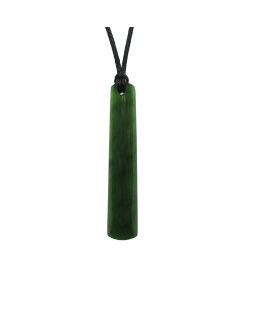 NZ Greenstone Long Square Drop 60mm