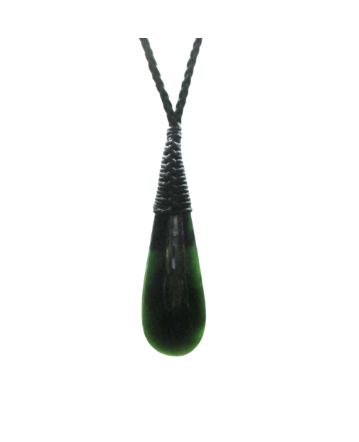 NZ Greenstone Drop 50mm - Wrapped