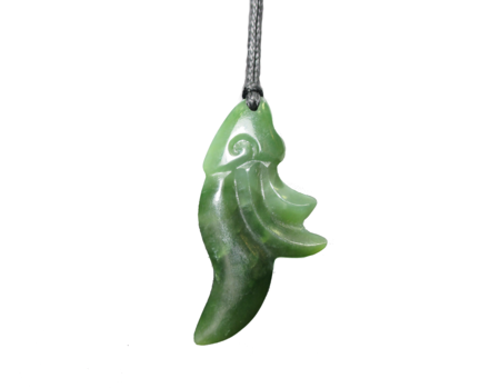 NZ Greenstone Kowhai 55mm-freeform-Westland Greenstone