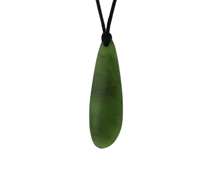 NZ Greenstone Freeform Drop 45mm-freeform-Westland Greenstone